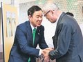 「説明責任果たす」　国政報告で田畑氏、富山市議選影響にも言及