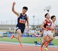 柳田と守、１００ｍ追い参９秒台