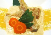 筍の豚バラ肉巻き　クリーム煮