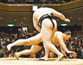 土俵際、投げに屈す　朝乃山３敗も「次につながる」