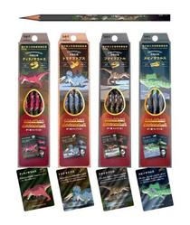 恐竜イラストの学習用鉛筆