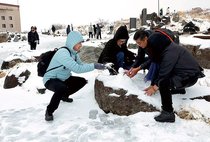 立山・室堂で初積雪