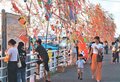 浜風に吹かれ華やか　魚津で経田七夕まつり