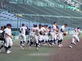 甲子園の感触確かめる　未来富山ナイン、入念に守備練習