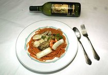 海鮮トマトパスタ