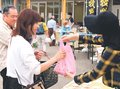 道の駅おやべ１６周年祭　農家が新米直接販売