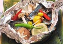 秋の味覚包み焼き