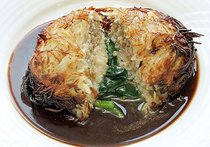 ハンバーグのジャガ芋包み焼き