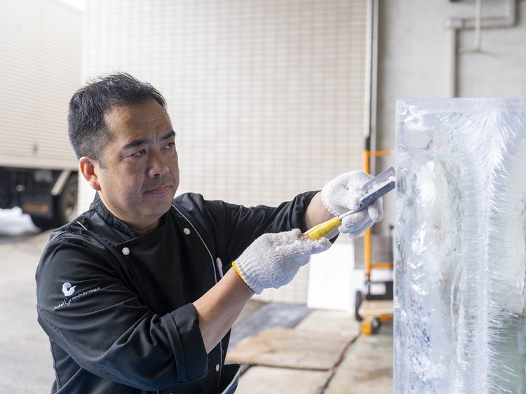 (現品)氷山　大株 VIBdIN Chaos 純粋かき氷の8月シーズンメニュー「PEACH」が登場 | NEWS