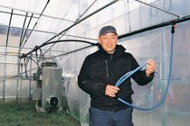 稼げる農業確立目指す　入善・タクファーム、キュウリ二期作に挑戦