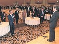北銀取引先１６０人が異業種交流　富山で「１００社会」懇親会