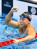 谷口が男子５０ｍ平泳ぎで日本新