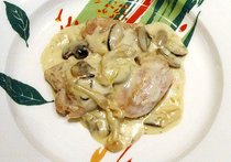 チキンとキノコのクリーム煮