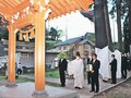 ２３年に全焼の本殿再建、ご神体を遷座　砺波・金屋八幡宮
