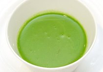 グリーンアスパラのフラン（フランスの蒸し料理）