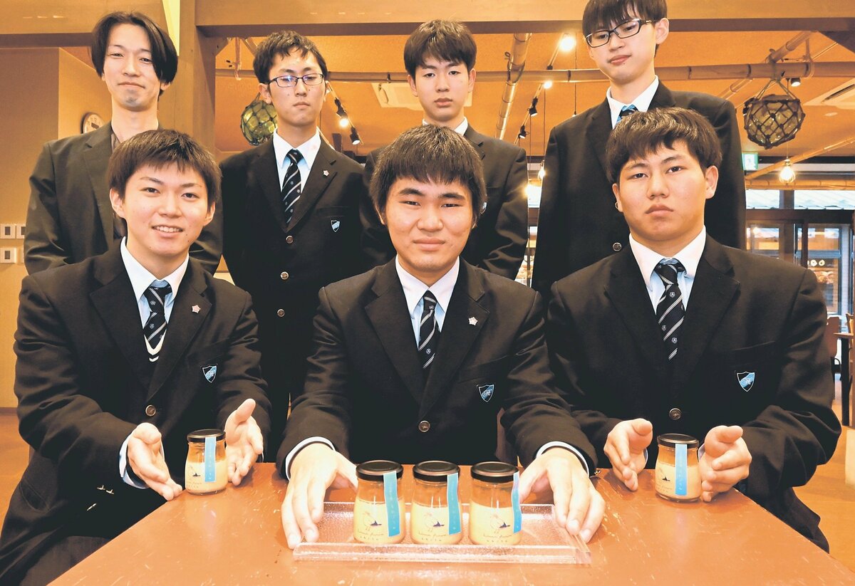 駆除ウニで新感覚プリン 氷見高生が人気店と共同開発、18日無人店舗