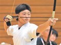 弓道男子・水口（富山第一）高い集中力　全国高校総体