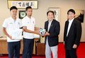 カターレ選手、愛媛戦へ意気込み　滑川市長を訪問