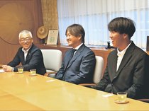 日本一へ雷鳥軍団決意 高岡市長にGC出場報告