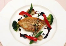 タイのソテー　バルサミコソース