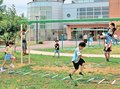 ＜学びや合言葉＞立山小学校<br />ＧＯ！　ＧＯ！　チャレンジ　にこにこ笑顔が輝く　立山っ子！