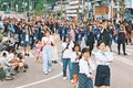 庄川音頭にぎやか　砺波・庄川観光祭最終日