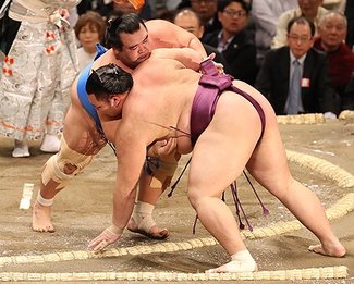 朝乃山、琴奨菊に敗れ初黒星　春場所３日目