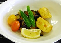 揚げ豆腐のニンニクさんしょう風味