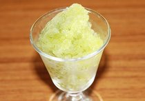 青じそと白ワインのシャーベット