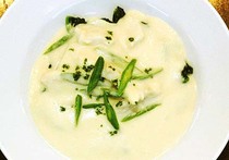 タラとダイコンのクリームスープ