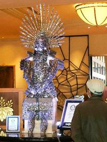 ステンドグラスの秀吉見参