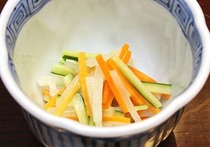 野菜のオレンジドレッシングあえ