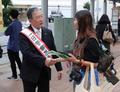 徳光和夫さん、茅ケ崎で一日署長