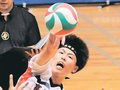 高岡第一、決勝Ｔ進出　全国高校総体男子バレー
