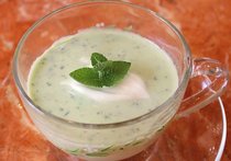 キュウリの冷たいスープ