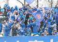 躍進期待「次は勝利」　カターレ開幕戦、サポーター熱い声援