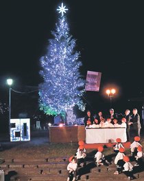 射水の夜輝く　市内各地で電飾点灯