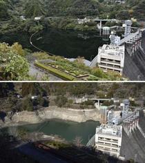 記録的少雨で太平洋側渇水