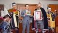 「名古屋武将隊」が市長表敬