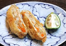 サトイモの包み揚げ