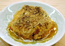 ウナギの五目チャーハンのとろろあんかけ