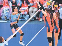 アクア、首位に惜敗　ＮＥＣ川崎とフルセット