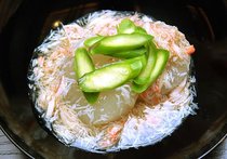 大根風呂吹き　カニすり流し