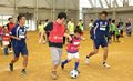 カターレ選手らが親子指導　富山でサッカー教室