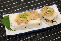 豚肉の照り焼き押しずし