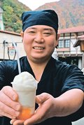 朝日の味、温泉街でどうぞ　黒部・宇奈月のちょっこし屋、メロンフラッペ提供