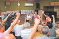 「新しい風吹かせる」　椎名氏が総決起大会