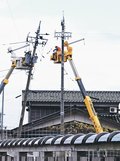 珠洲の電柱復旧続く　北陸送配電が作業公開