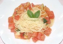 トマトの冷製パスタ