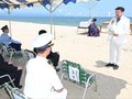 シーズンの安全とにぎわいを祈願　氷見・島尾海水浴場で海開き